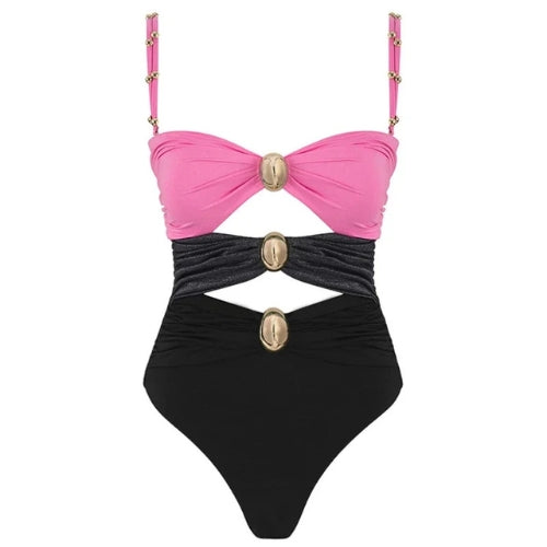 Kit Praia Savana Glam - Maiô + Pareô, Elegância e Conforto