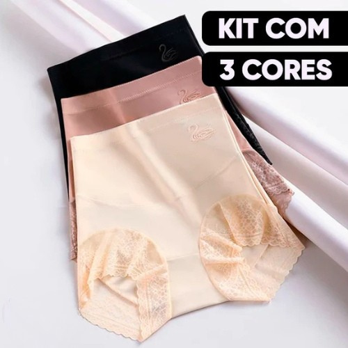 Kit 3 Calcinhas Modeladoras SlimControl - Sustentação e Conforto