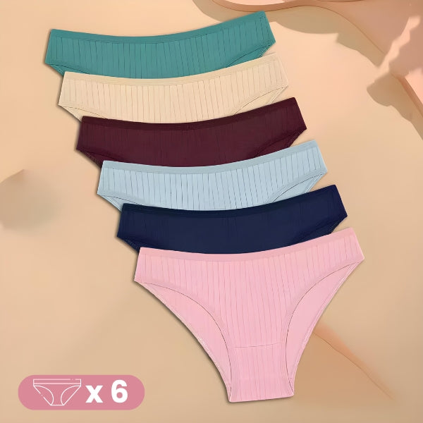 Calcinha de Algodão Egípcio SoftFit™ – Kit Conforto Premium