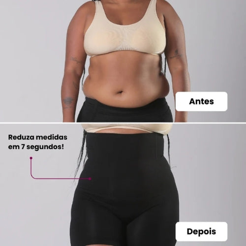 Cinta modeladora com compressão 360º para redução de medidas instantânea
