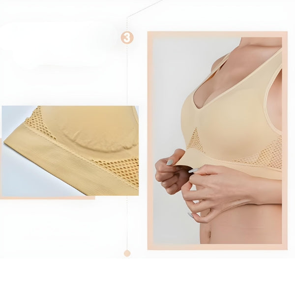 Ideal para looks justos, sem deixar marcas sob a roupa