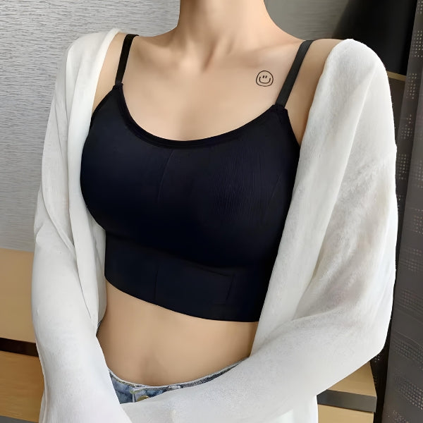 Ideal para o dia a dia, com modelagem anatômica e sustentação leve e eficaz