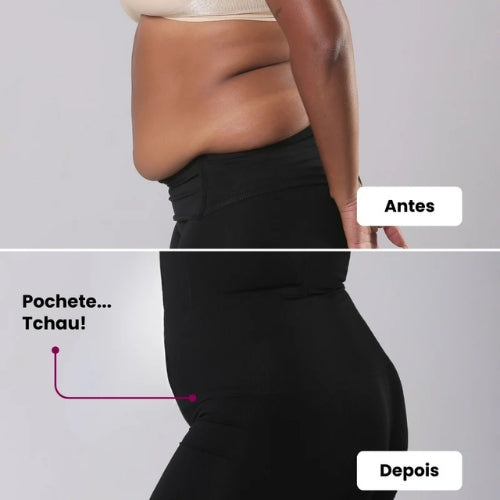 Material resistente e durável, mantendo a modelagem ao longo do tempo