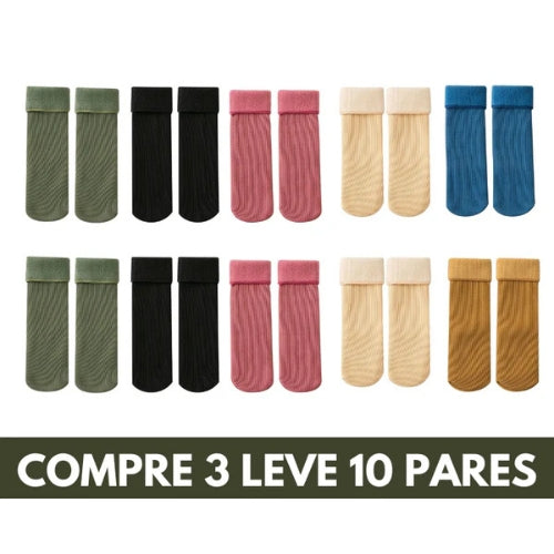 Meia térmica ideal para usar com botas e calçados fechados