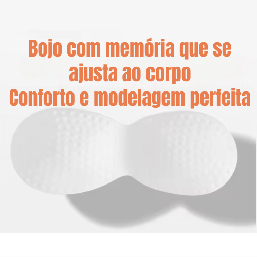 Modelo sem bojo e sem aro com tecido respirável que não marca e não aperta