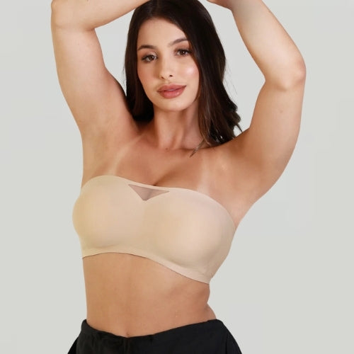 Sutiã invisível com silicone interno que fixa suavemente na pele e não enrola