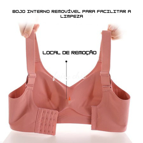 Sutiãs invisíveis sob a roupa com caimento natural e estrutura flexível