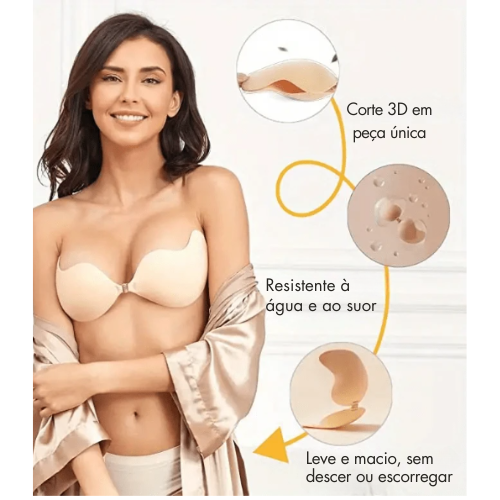 Toque macio e estrutura leve que abraça o corpo com delicadeza e estabilidade