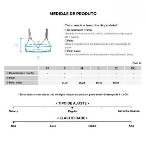 Toque macio, elasticidade na medida e estrutura que respeita seu corpo