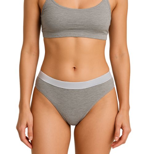 Calcinha Lara – Algodão Respirável com Cintura Baixa e Estilo Casual (Kit com 4)