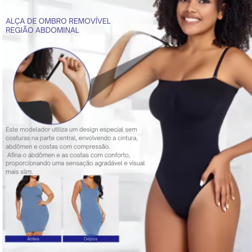 Body Modelador ShapeGlam - Modela com Conforto e Estilo Diário