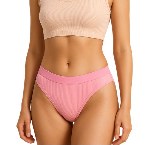 Calcinha Lara – Algodão Respirável com Cintura Baixa e Estilo Casual (Kit com 4)