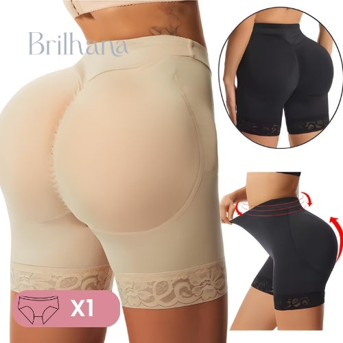 Calcinha Giovana modeladora com almofadas naturais