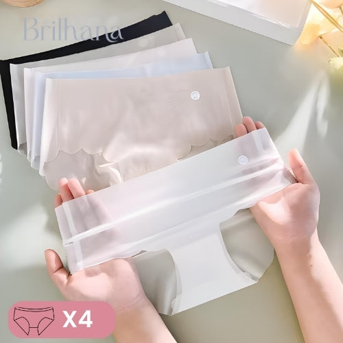 Calcinha Luna cintura alta toque gelado invisível