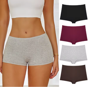 Kit 3 Calcinhas Boxer CottonSkin – Conforto em Algodão