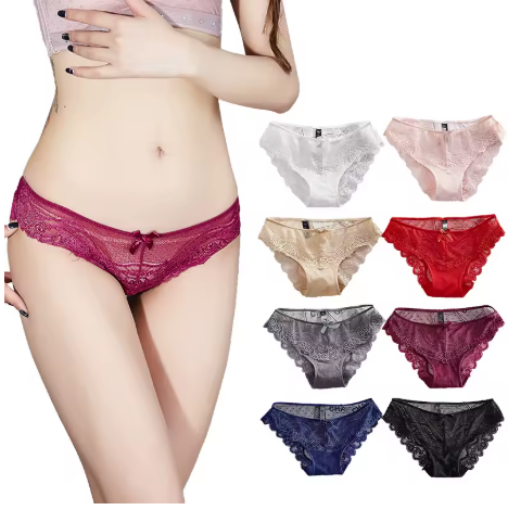 Kit 3 Calcinhas LaceGlow – Renda Sexy e Conforto Diário