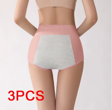 Kit 3 Calcinhas Menstruais CottonCare – Proteção Natural