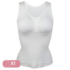 Colete modelador em uso silhueta definida