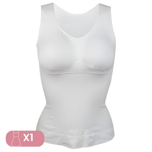 Colete modelador em uso silhueta definida