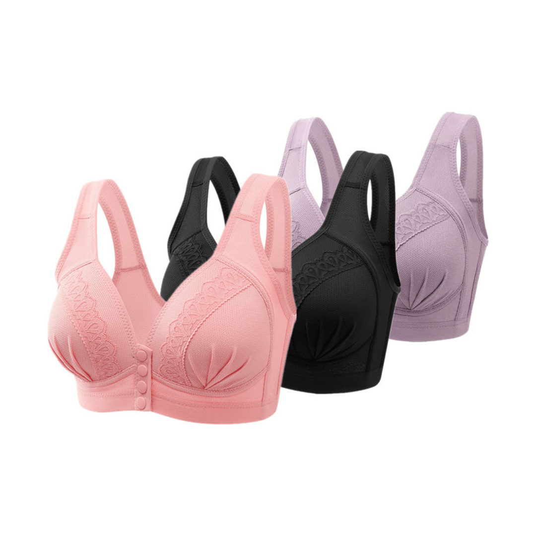 Confeccionado com tecido respirável e modelagem anatômica para conforto prolongado