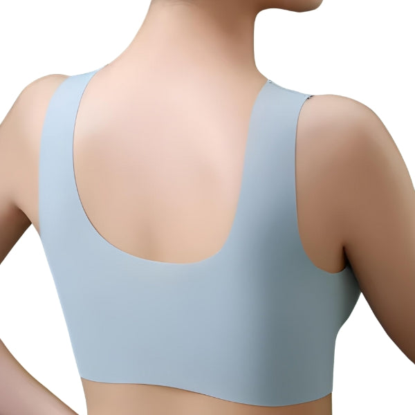 Detalhe do bojo moldado sem aro, com efeito natural de sustentação confortável