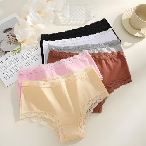 Detalhe renda suave e tecido macio