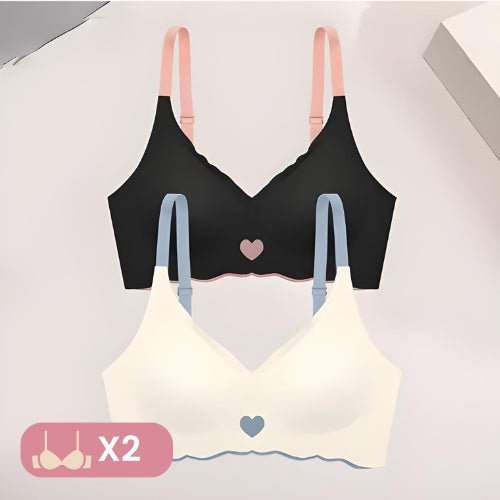 Kit 2 sutiãs Luna V invisíveis com push up