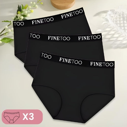 Kit 3 calcinhas Elisa cores básicas

