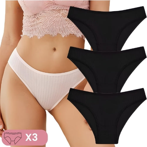 Kit 3 calcinhas Nina listradas