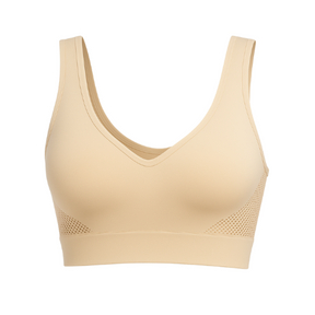 Kit com 3 sutiãs sem costura que unem conforto absoluto com a elegância da renda floral