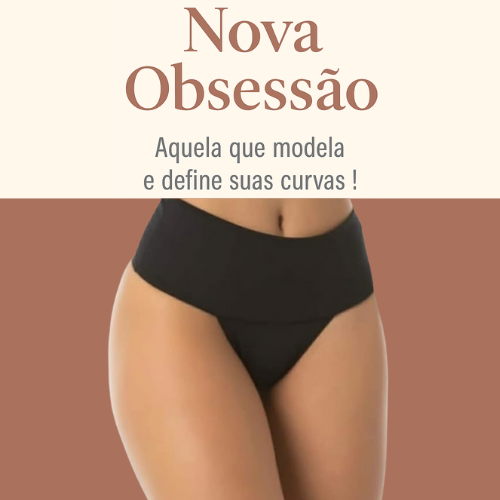 KIT 10 Calcinhas Modeladora Cós Alto - Modela, Define e Sem Marcas