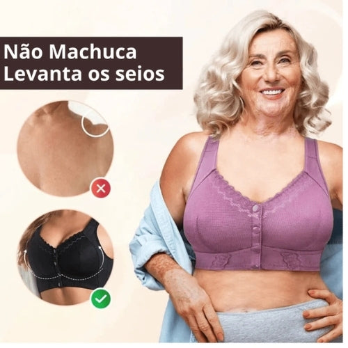 Modelo anatômico com design pensado para não marcar e nem incomodar ao longo do dia