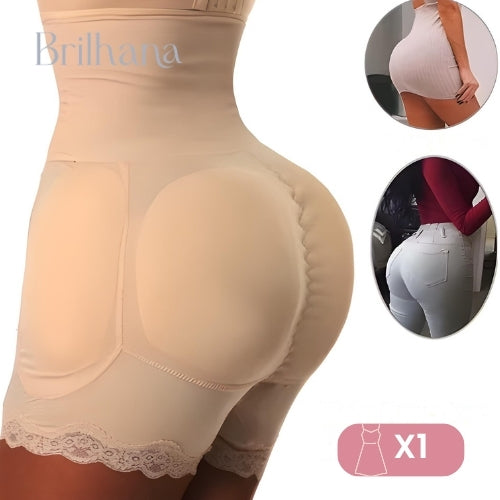 Shorts Aurora modelador com almofadas naturais