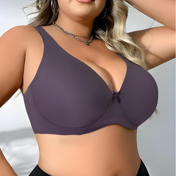 Sutiã EleganceFit com design sem costura para ajuste confortável e discreto sob qualquer roupa