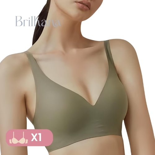 Sutiã Sofia push up sem costura decote profundo