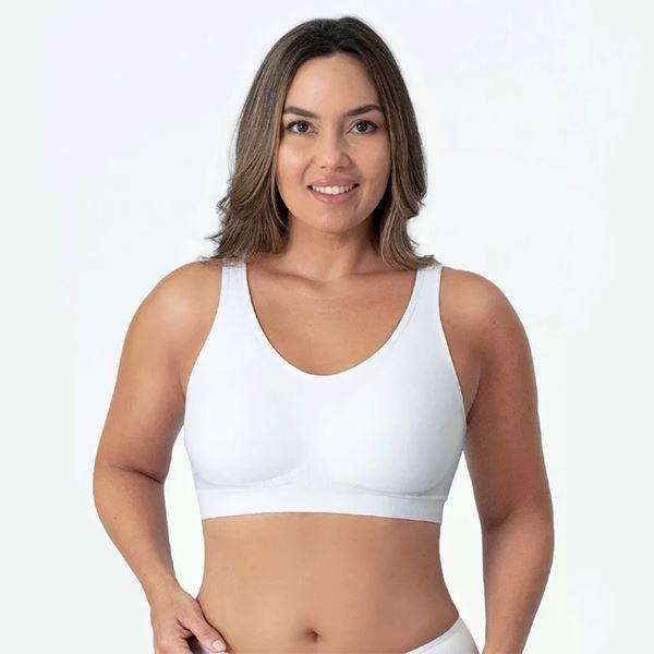 Sutiã com textura macia, ideal para quem busca leveza, suavidade e liberdade no dia a dia