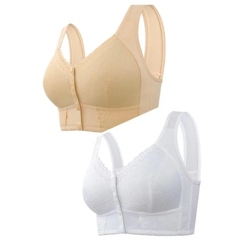 Sutiã sem costura com fecho frontal que facilita na hora de vestir e não incomoda na pele