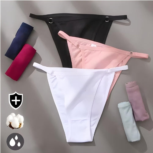 Textura algodão macio e elástico calcinha