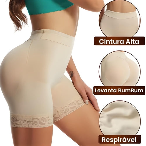 Vista frontal ajuste e caimento natural