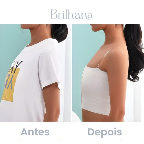 Vista frontal binder caimento discreto