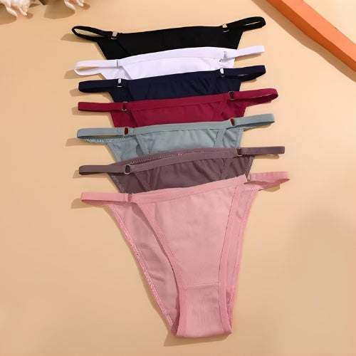 Vista frontal caimento sofisticado calcinha