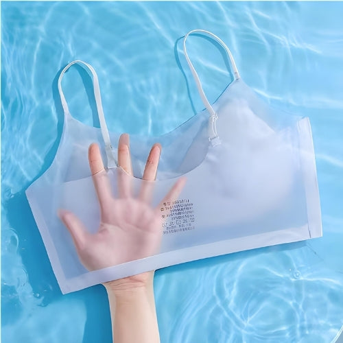 Vista lateral caimento suave sem costura