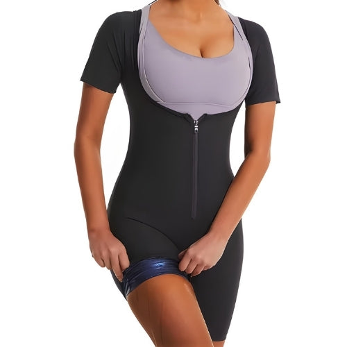 Vista traseira caimento justo e levantamento natural