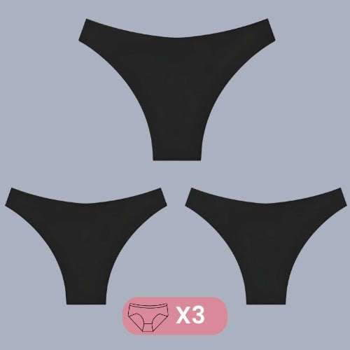 Vista traseira mostrando invisibilidade sob roupas ajustadas